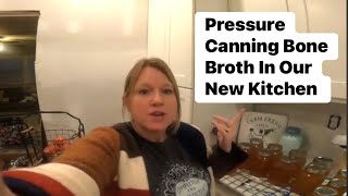 Pressure Canning Turkey/Chicken Bone Broth / Simple Process / Stock up pantry #farmhouse #homemade