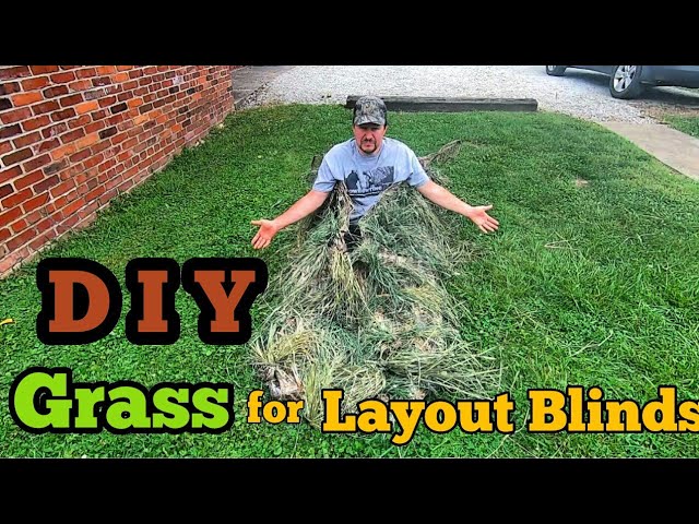 Raffia Grass on Layout Blind