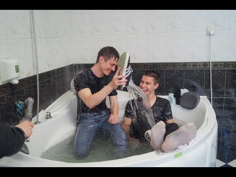 WetLive guys trailer 23: Tough Guys  Danio and Ruslan Have Fun in the Bathroom, Swim and Have Fun!