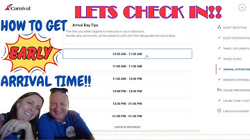 *How To Get An Early Check In Time For Your Carnival Cruise!*