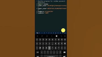 Random Password Generator in Python | Unhackable Password | Python for beginners#python#shorts