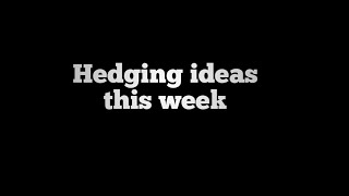 Hedging ideas this week/ hedging strategies in Tamil