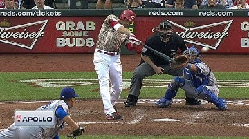 LAD@CIN: Votto drives in two with a double to left