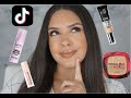 Trying TikTok Famous Makeup Drugstore Products | Viral Drugstore Makeup Review is it Worth The Hype