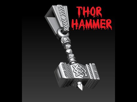 Thor Hammer 3d Model - YouTube