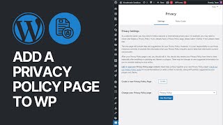 How To Create & Add a Privacy Policy Page on Your WordPress Website For Free ⚖️