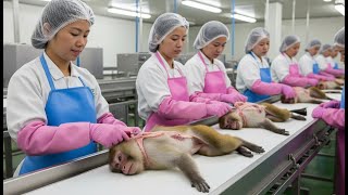 Inside the Monkey Leather Factory | How Synthetic Leather Jackets Are Produced | All handmade things