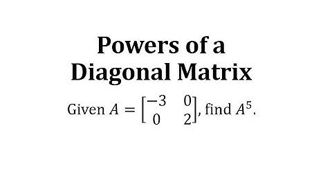 Potencias de una matriz diagonal