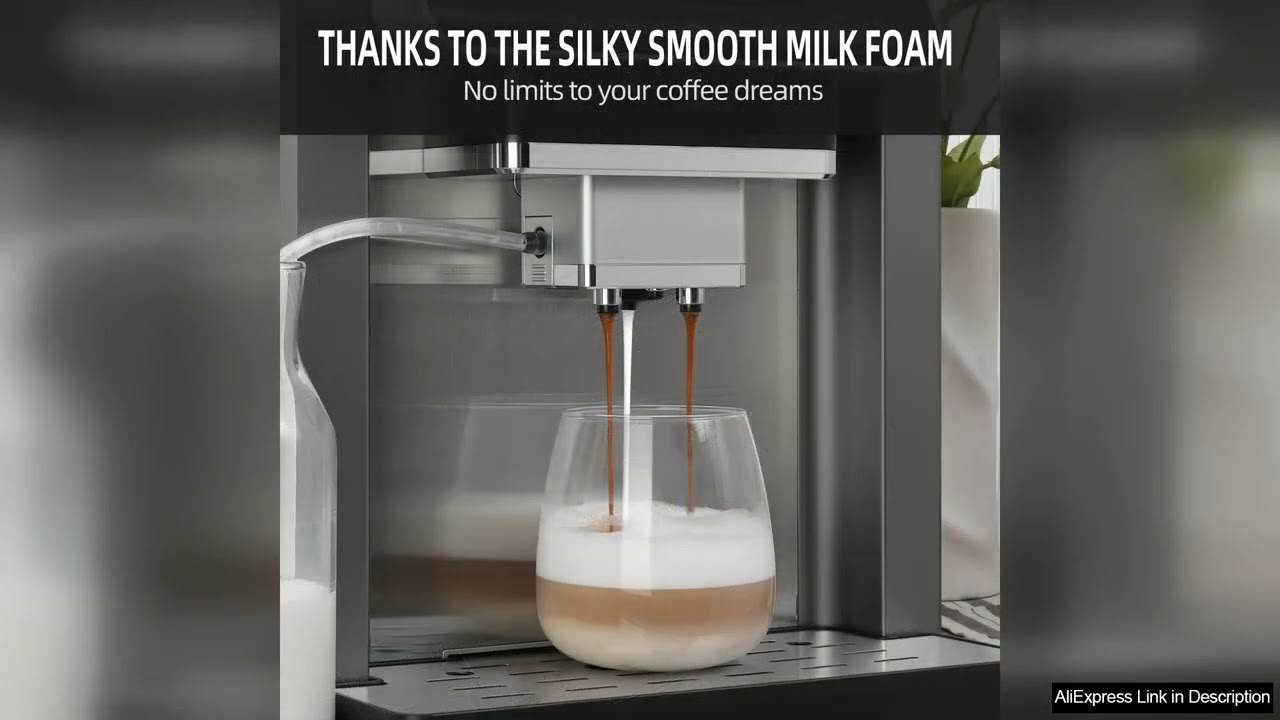 Mcilpoog ES317 Fully Automatic Espresso Machine with Milk FrotherIntuitive Touch Display 7 Review