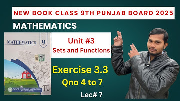 Class 9th Math new book Exercise 3.3 Qno 4 to 7 ||9th Math Ex 3.3 Qno4,5,6,7 |Nine class math Ex 3.3