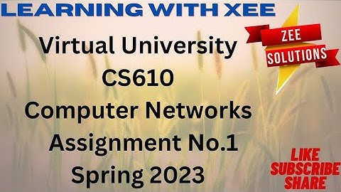 CS610 Assignment 1 spring 2023 virtual University of pakistan