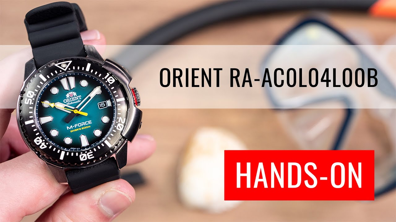 HANDS-ON: Orient Sports M-Force Automatic RA-AC0L04L00B - YouTube