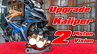 Upgrade front caliper New Jupiter MX 135 2 piston Vixion Lc135 Exciter Yamaha MX old MX king