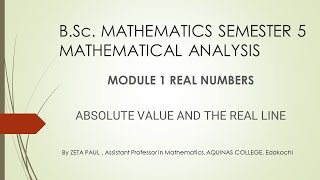 S5 ANALYSIS Module 1: Section 2.2.6 Examples (Application of Absolute Value and Triangle Inequality)