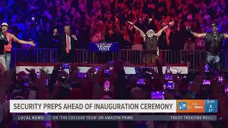 Donald Trump dances to 'YMCA' with Village People during pre-inauguration rally