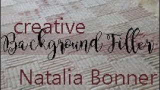 Creative Background Filler with Natalia Bonner