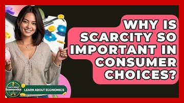 Why Is Scarcity So Important In Consumer Choices? - Learn About Economics