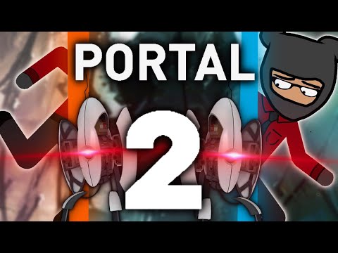 Playing Portal 2 for the first time!