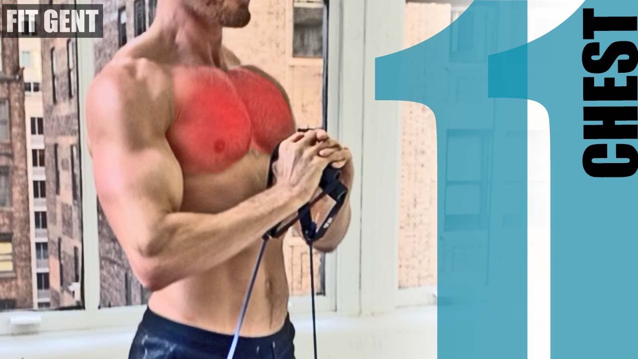 11 Resistance Band Chest Exercises - NO ATTACHING 