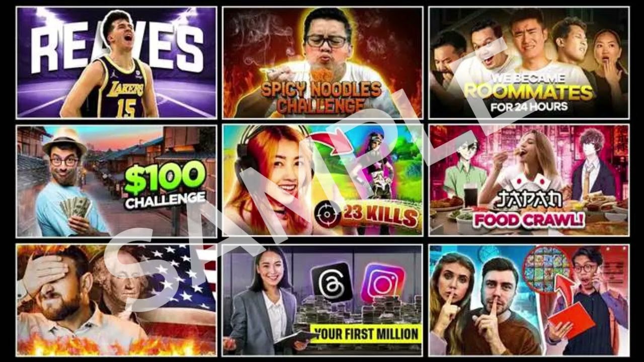 YouTube Thumbnails Sample Work – Professional Thumbnails for Your Channel! SAMPLE 1