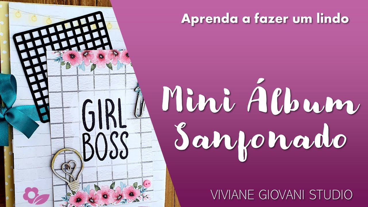 Mini Álbum Scrapbook Fácil Sanfonado