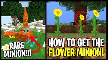 How To Get The FLOWER MINION In Hypixel Skyblock... *EASY WAY TO GET SUNFLOWERS!!!*