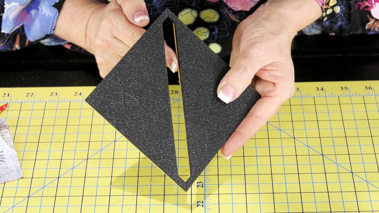 YICBOR Easy Half-Square Triangles Quilting Rulers and Template