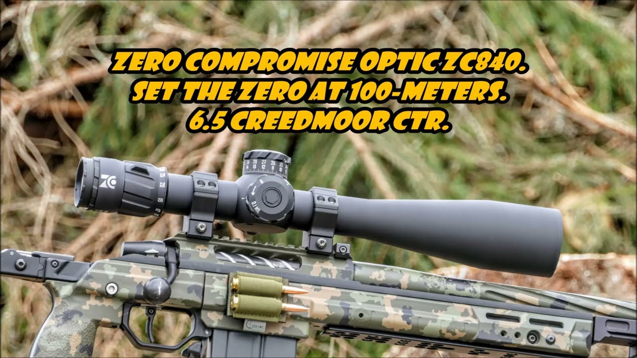 Set the zero to a Zero Compromise Optic ZC840. Krieger barrelled