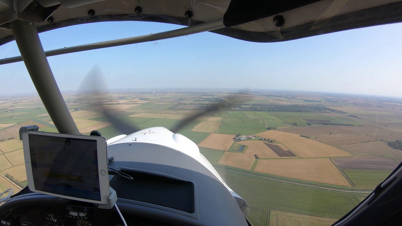 Landing at Peterborough (Conington) Airfield