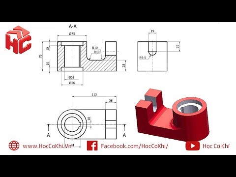 Video [hoccokhi] Đồ án công nghệ chế tạo máy | Hướng dẫn vẽ... - youtube