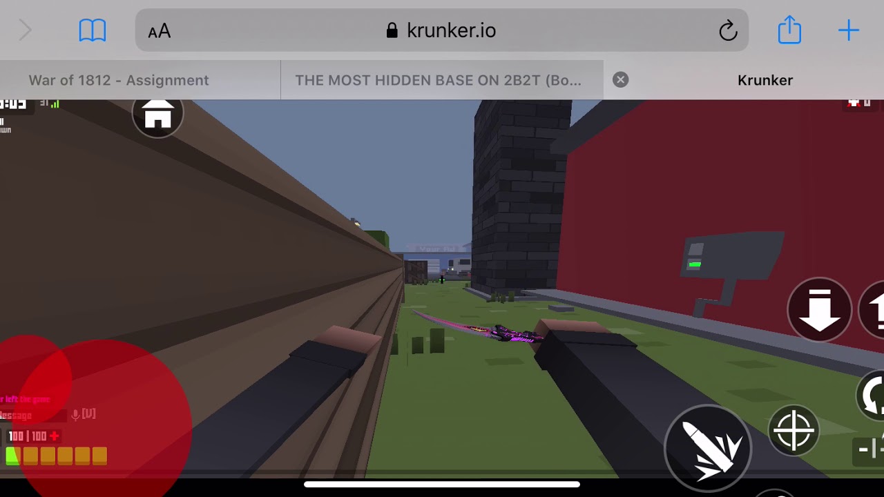 Wall running in krunker.io?!
