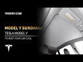 Tesla Model Y Accessories | Tesla Model Y Sunshade from Tesery.com