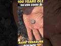 Metal Detector Found 100 Years Old Silver Coin #shortsfeed #metaldetecting #silvercoin #youtube