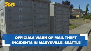 US Postal Inspection Service investigating mail theft incidents in Marysville, Seattle