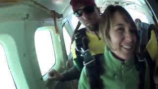 Jodi sky diving South Padre Island
