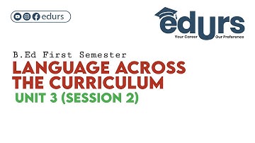 Language Across the Curriculum: Unit 3 (Session 2)