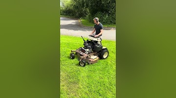 CUTTING through THICK GRASS with a GRASSHOPPER MOWER - how EASY is it to use a 52" STANDER?