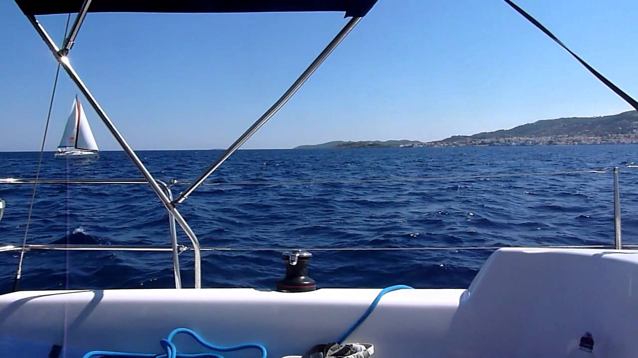 Peaceful flotilla sailing near Spetses, Greece YouTube