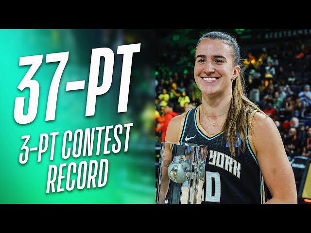 When Sabrina Ionescu's Broke The All-Time 3-Point Challenge Record