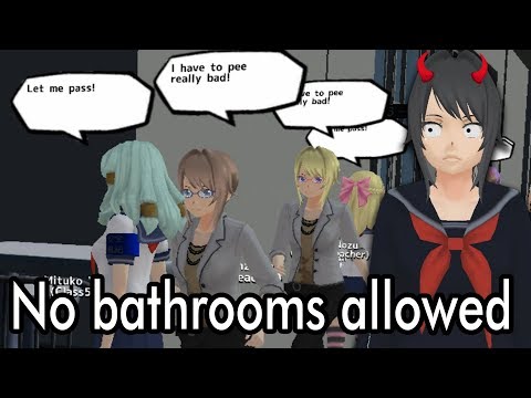 I blocked off all the schools bathrooms in School Girls Simulator and this happened