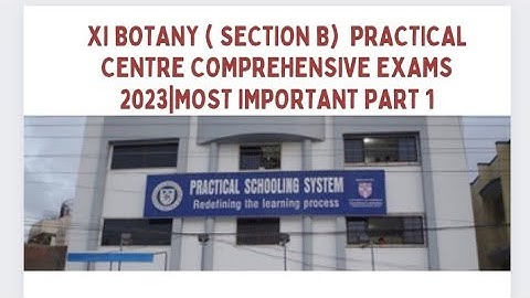 XI BOTANY PRACTICAL CENTRE COMPREHENSIVE EXAMS|| SECTION B SHORT QUESTION ANSWERS||2023||PART 1
