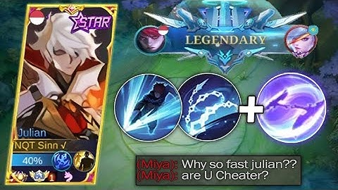 BEST COMBO JULIAN 2023 | TUTORIAL BUILD & EMBLEM JULIAN | MLBB