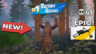 *NEW* Fortnite Chewbacca Skin Gameplay!!! (May 4th Event)