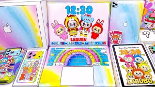 Paper DIY - APPLE x  Blind Bag  | Iphone, Macbook, Ipad, Airpods Rainbow | ASMR