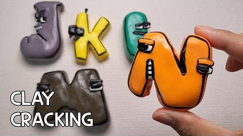 알파벳 로어 점토 부수기 3탄 | RAINBOW CLAY CRACKING | ALPHABET LORE | ASMR