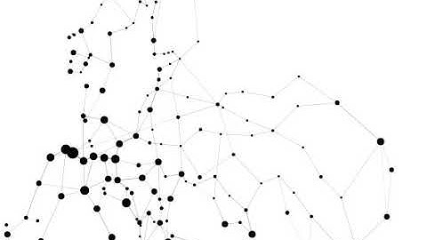 Spectral graph reduction of a European road network