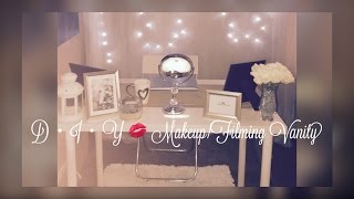 Welcome Back! Today I am bring you a DIY Makeup Vanity/Filming area, and all very budget friendly. When making this filming 