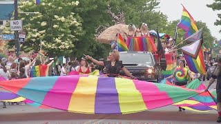 Buffalo Pride parade celebrations in Elmwood Village