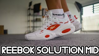 | REEBOK AND SOLUTION UNBOXING, SNEAKER ON FEET YouTube MID - REVIEW