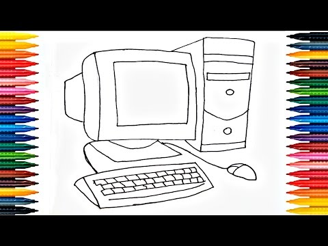 Desktop Coloring Pages How To Draw Computer Drawing Computer Pages